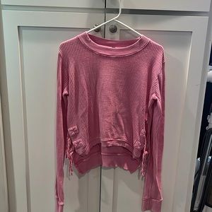 Free people pink sweater